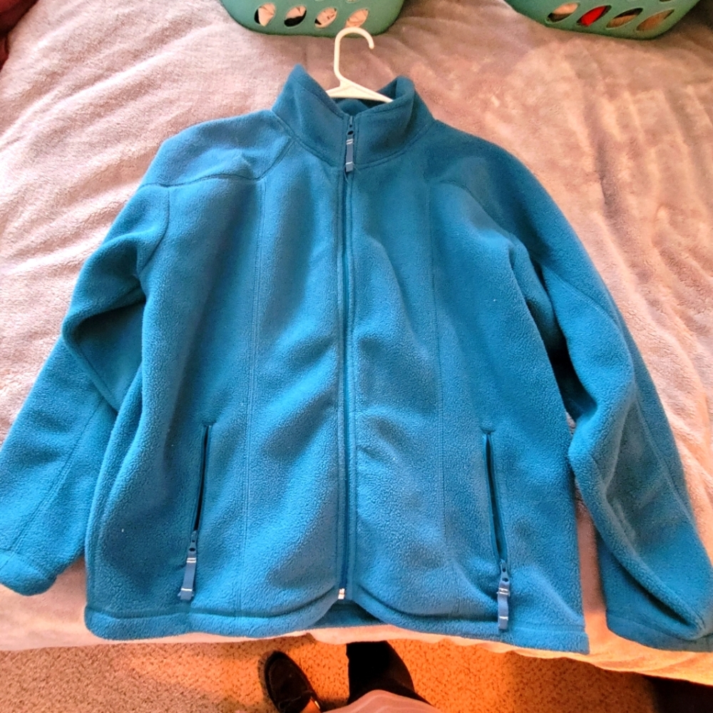 Vintage Cabelas Womens Polartec Fleece Jacket Sz L Full Zip